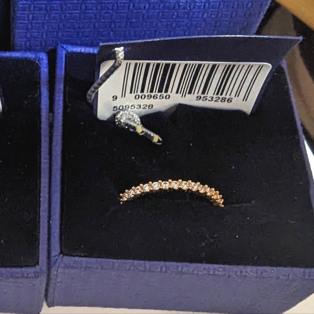 Brand new in box Swarovski Vittore ring rose gold 52